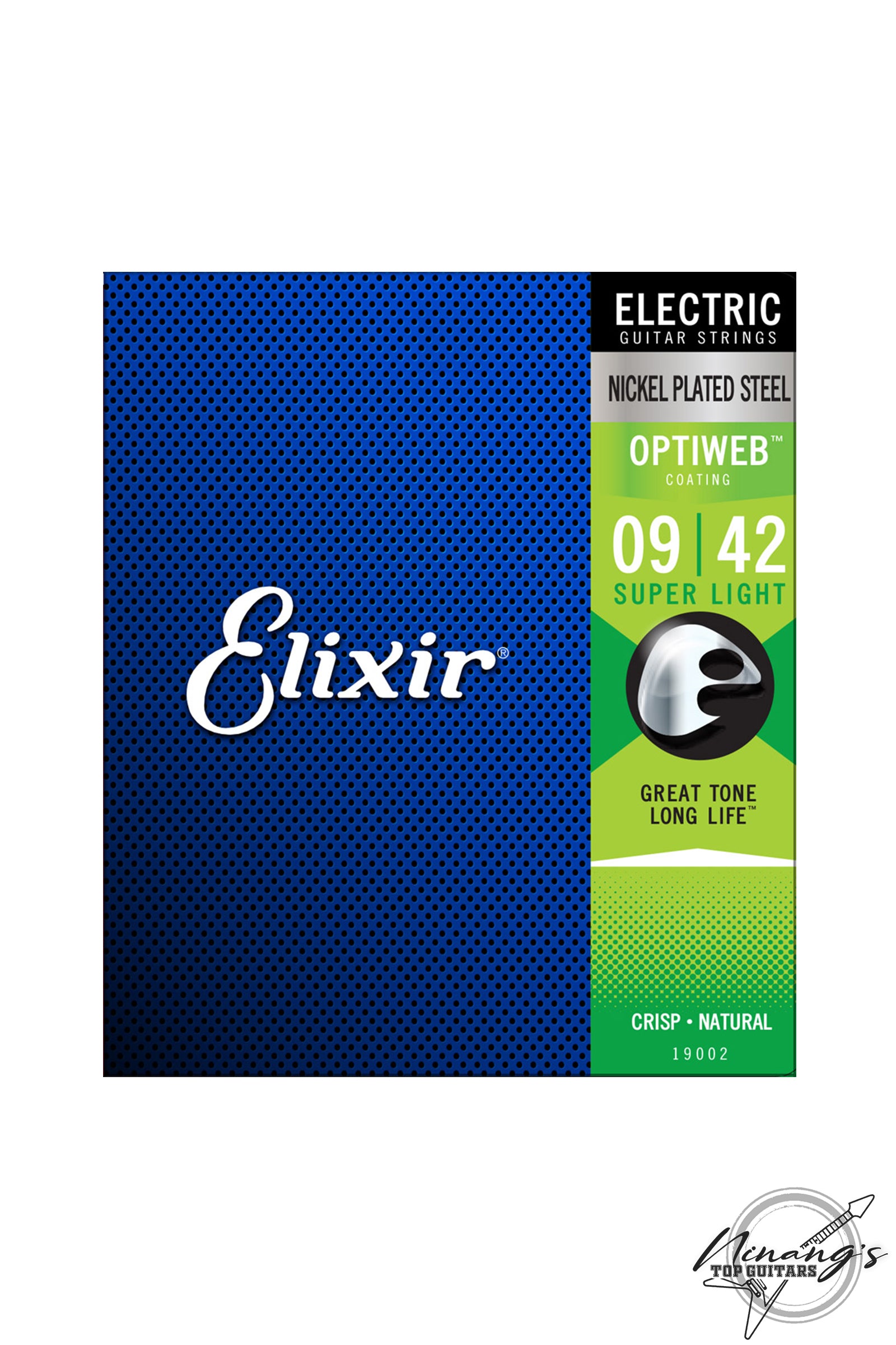 Elixir Electric Nickel Plated Optiweb