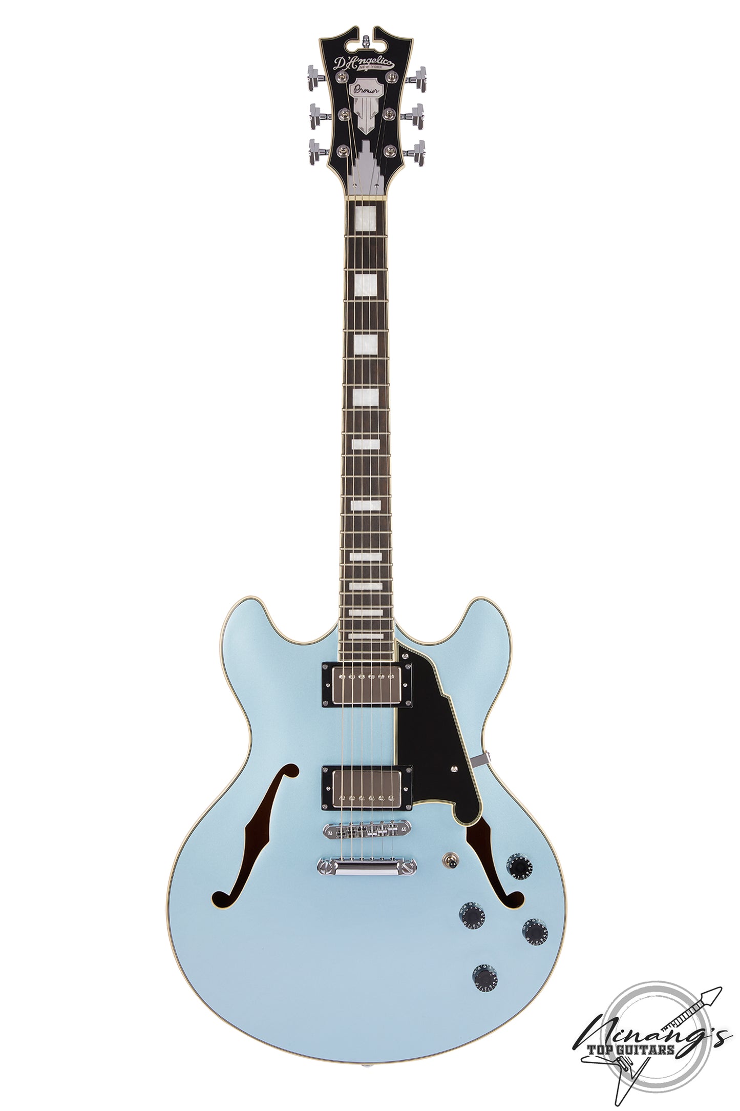 D'Angelico Premier DC Boardwalk Iced Blue Metallic