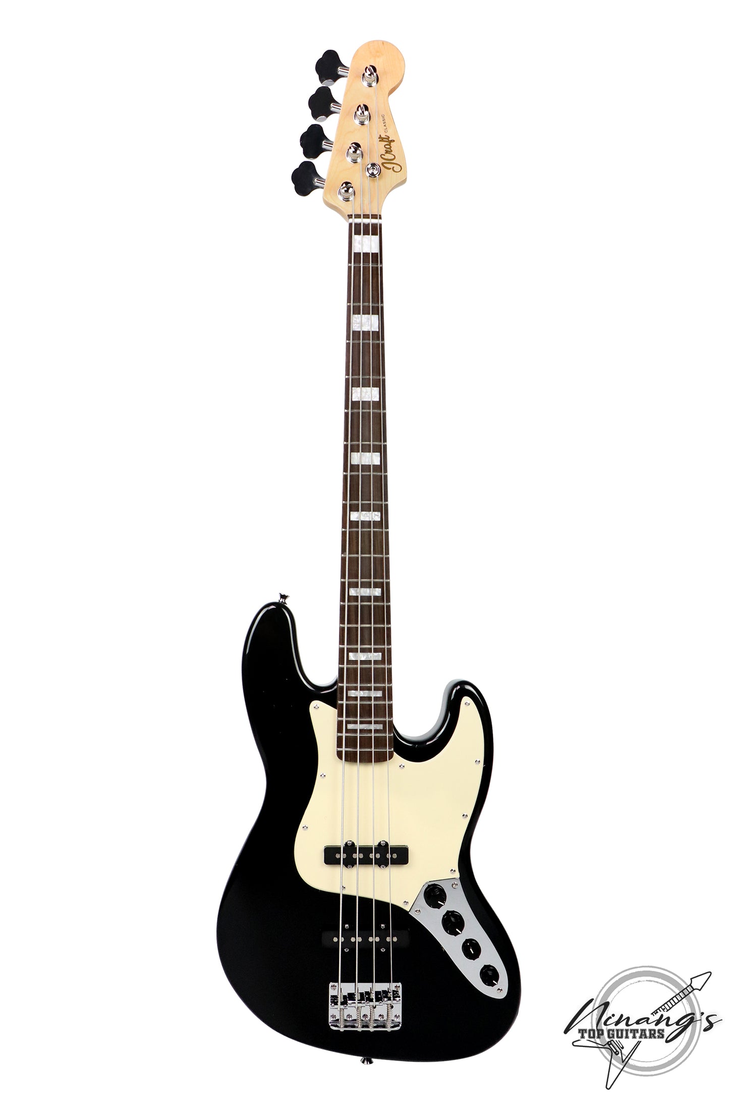 JCraft JB-2A 4-String Jazz Bass Black