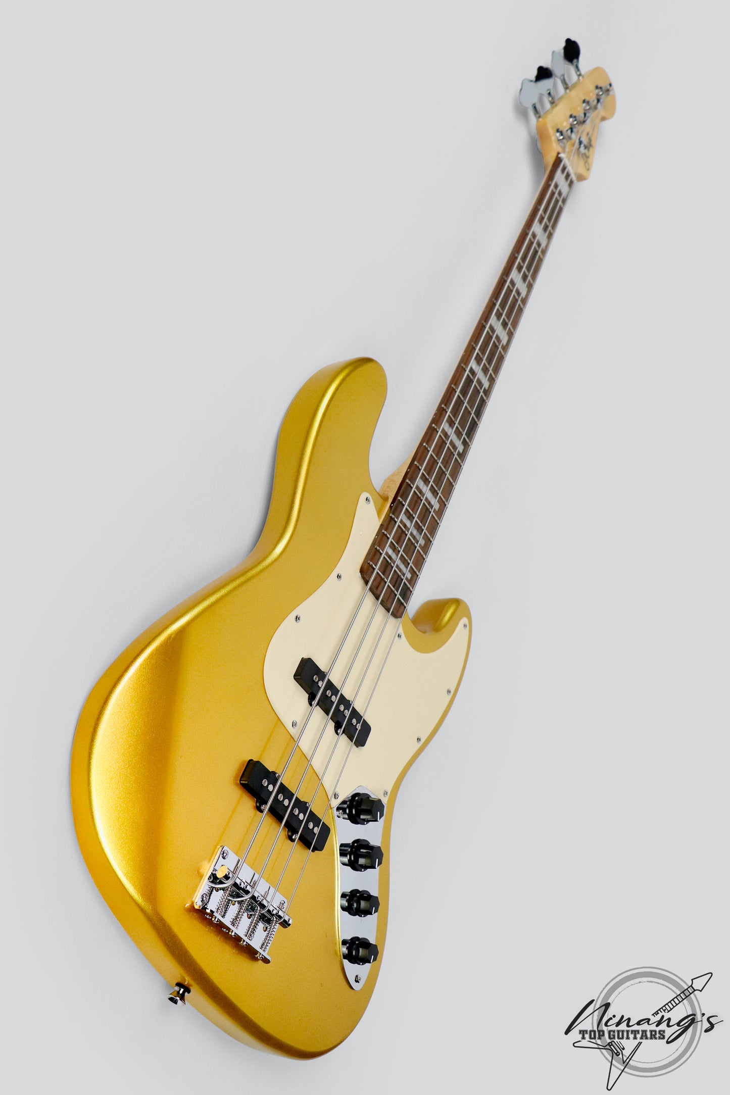 JCraft JB-2A 4-String Jazz Bass Metallic Gold