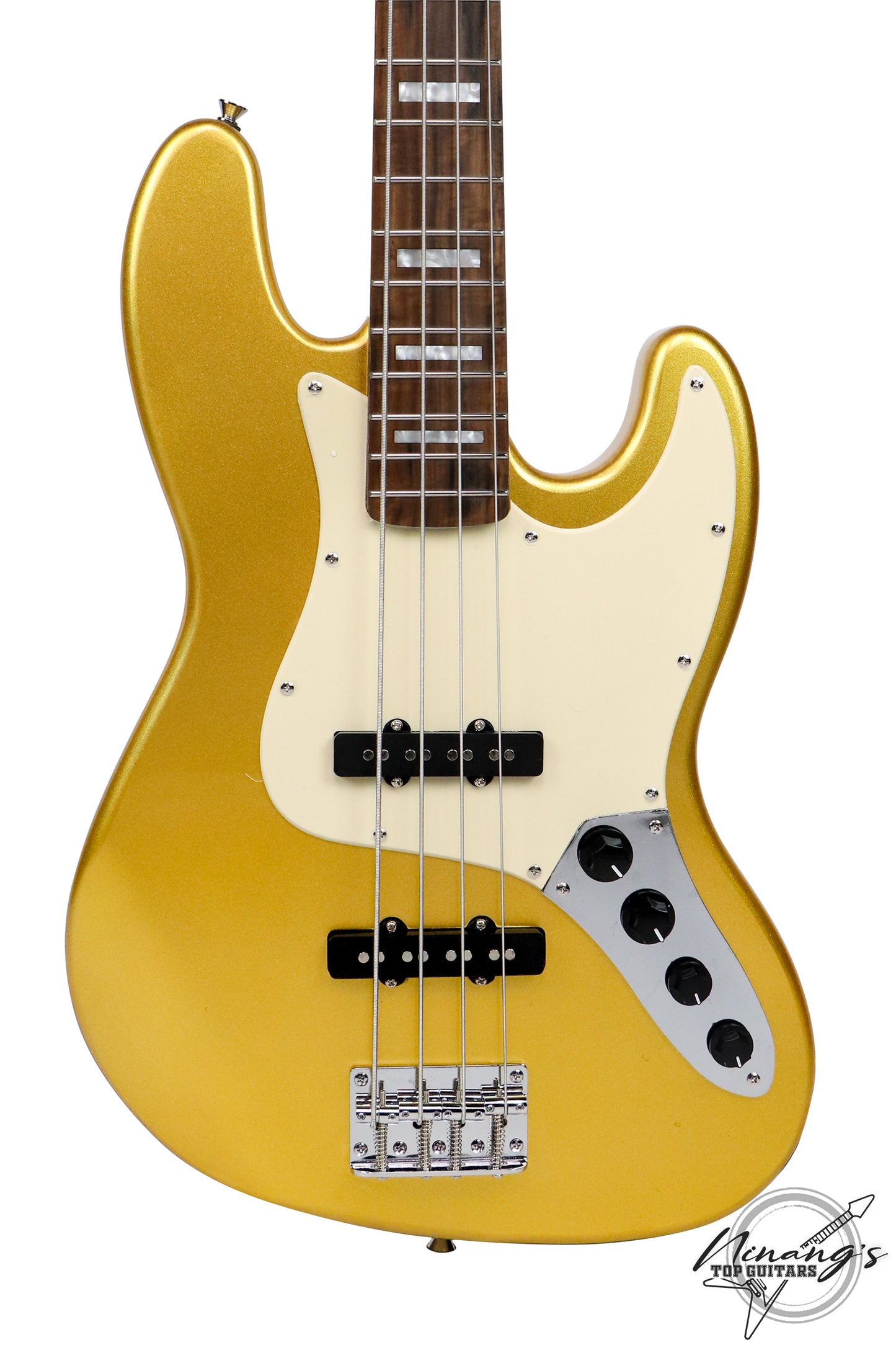 JCraft JB-2A 4-String Jazz Bass Metallic Gold