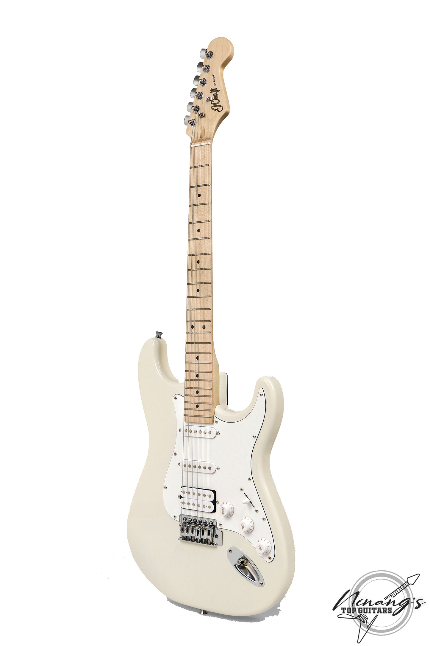 JCraft S-1H HSS Strat Milky White