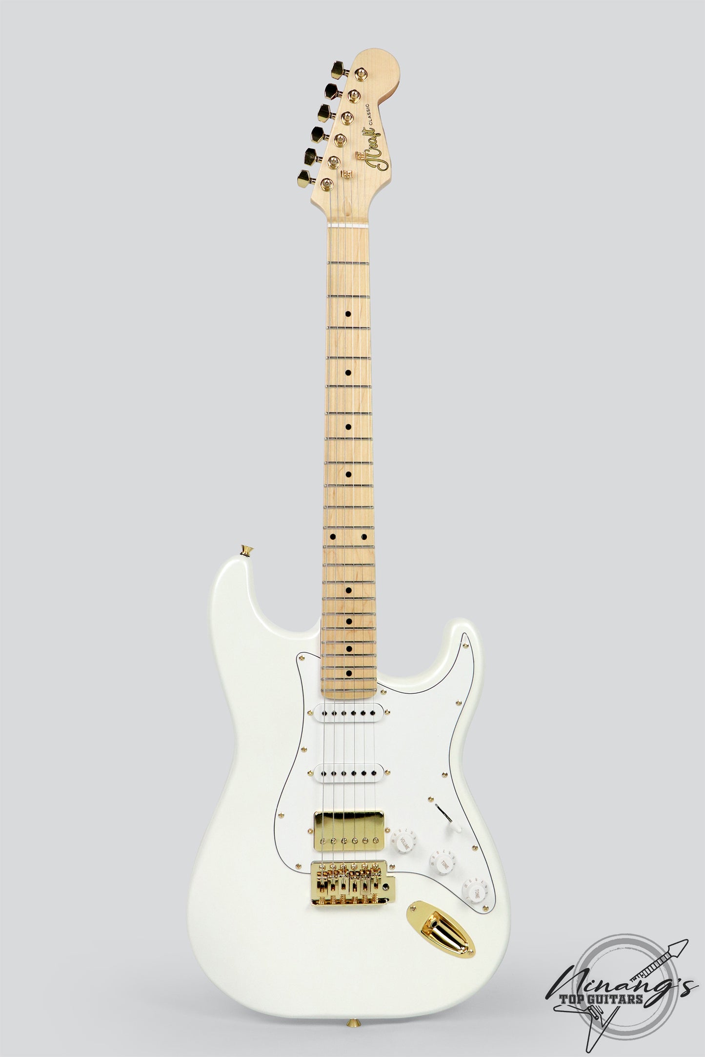 JCraft S-2H HSS Strat Pearly Gates