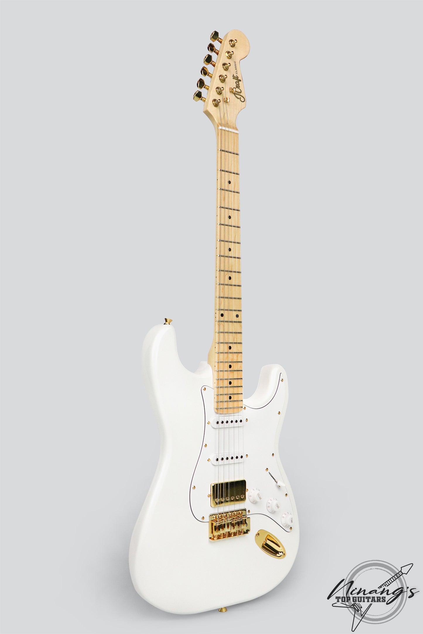 JCraft S-2H HSS Strat Pearly Gates