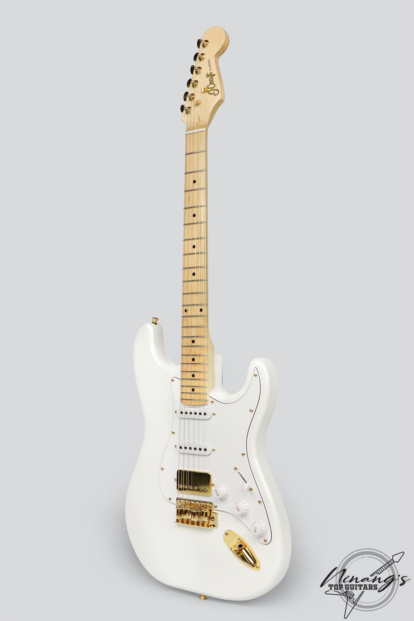 JCraft S-2H HSS Strat Pearly Gates