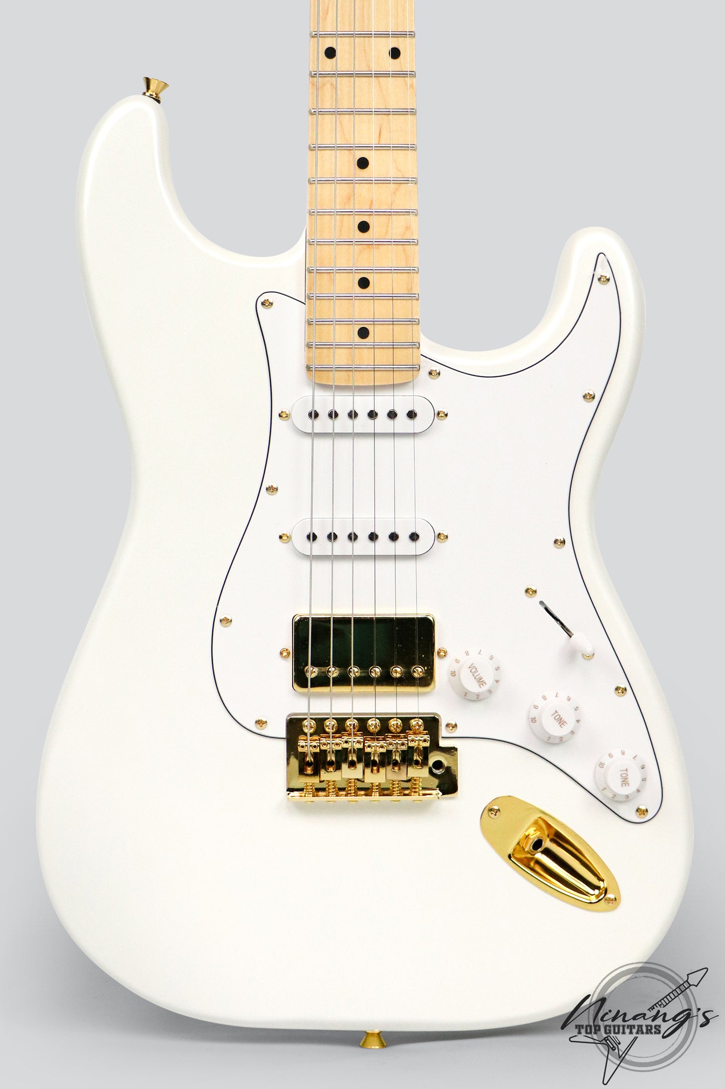 JCraft S-2H HSS Strat Pearly Gates