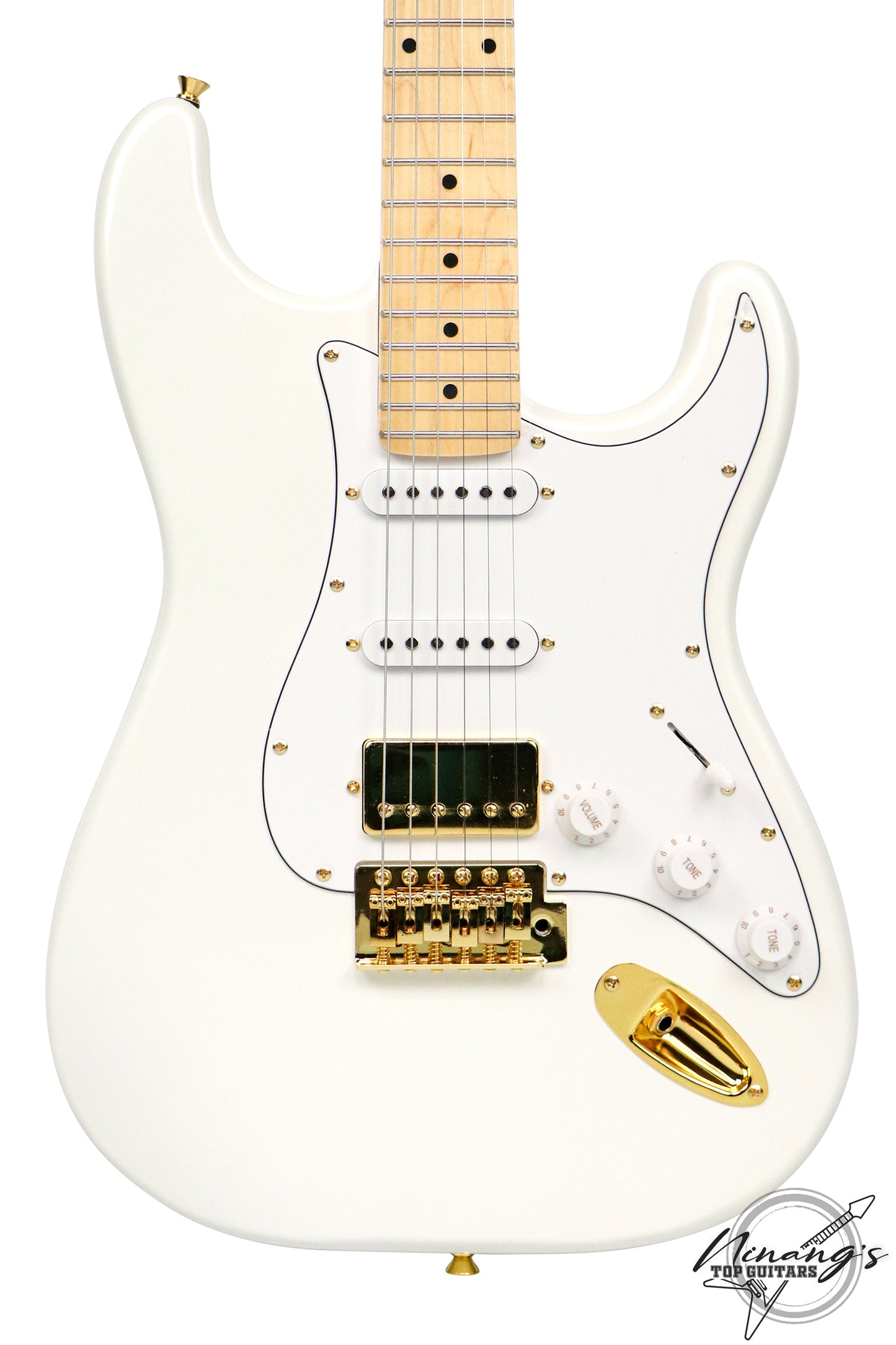 JCraft S-2H HSS Strat Pearly Gates