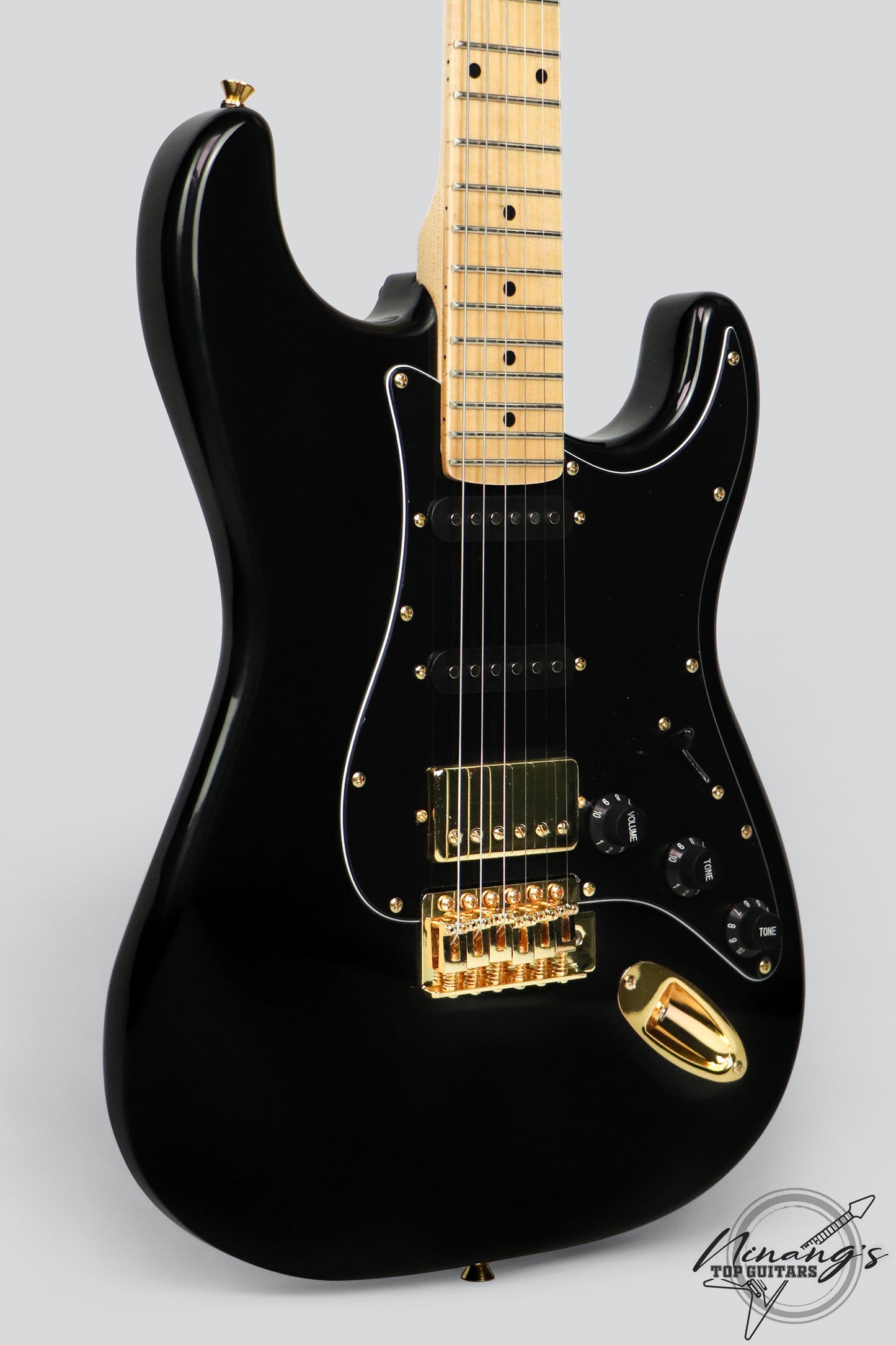 JCraft S-2H HSS Strat Tuxedo Black