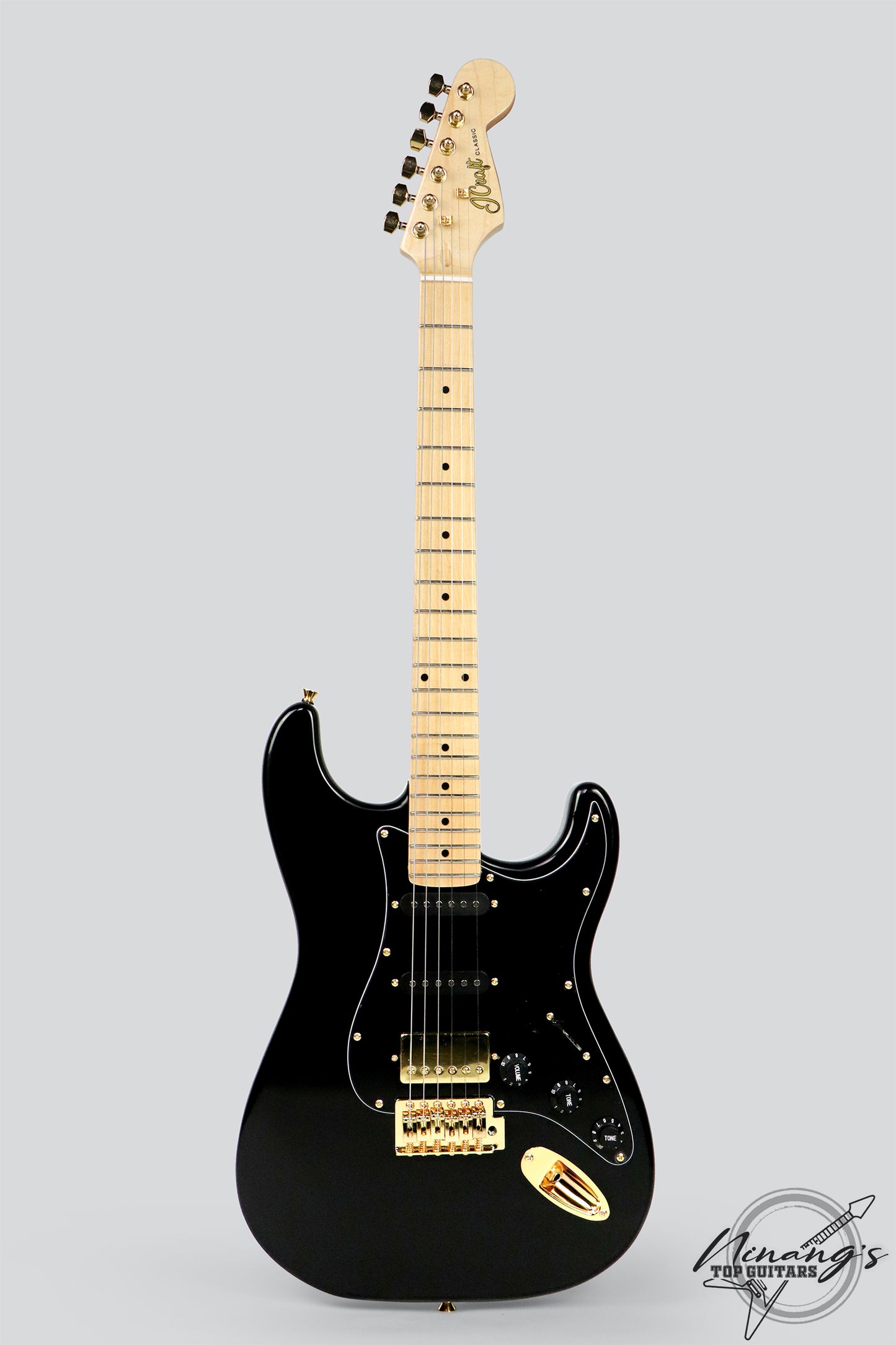 JCraft S-2H HSS Strat Tuxedo Black