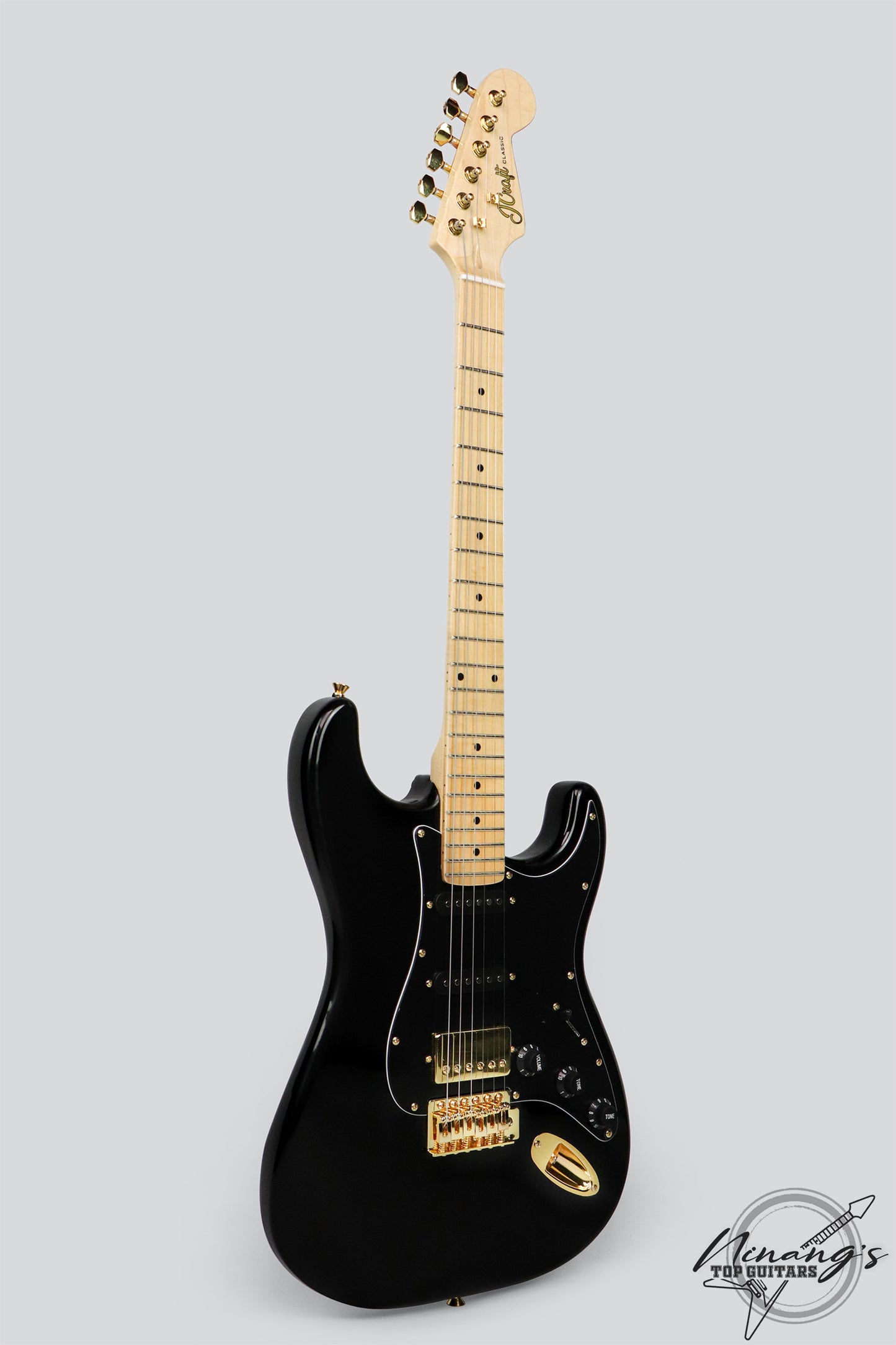 JCraft S-2H HSS Strat Tuxedo Black