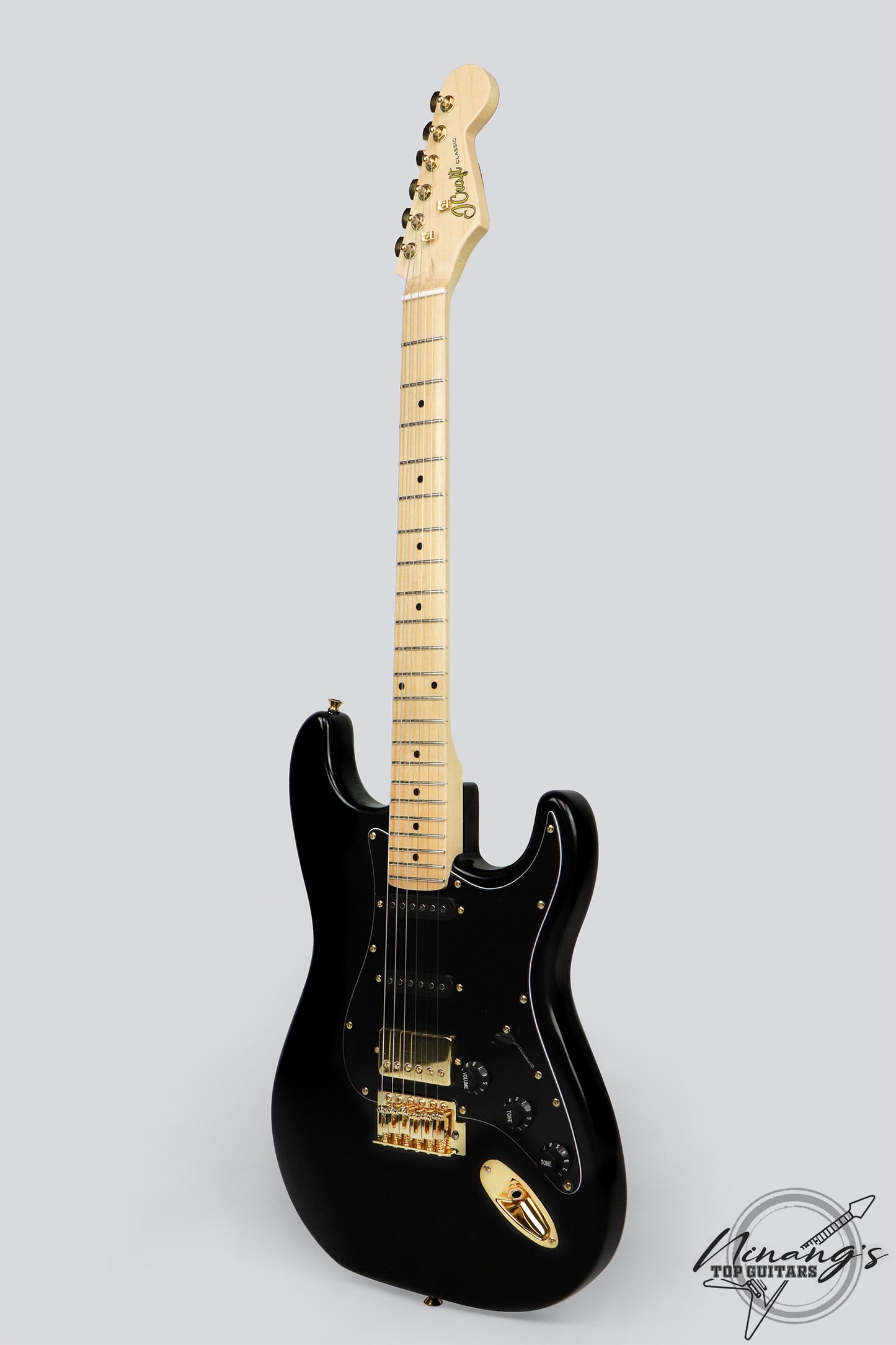 JCraft S-2H HSS Strat Tuxedo Black