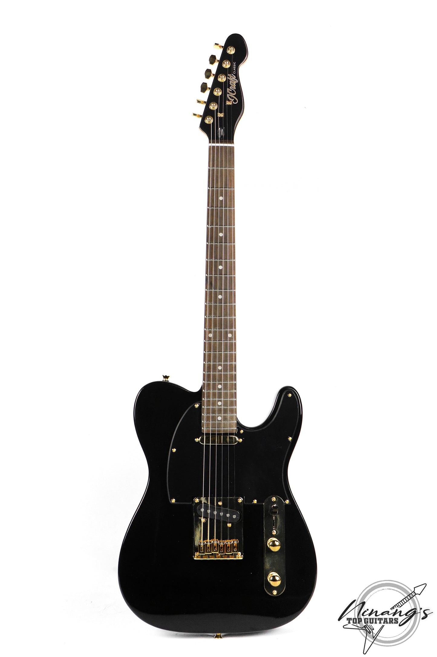 JCraft T-2 LTD. Tele Tuxedo Black