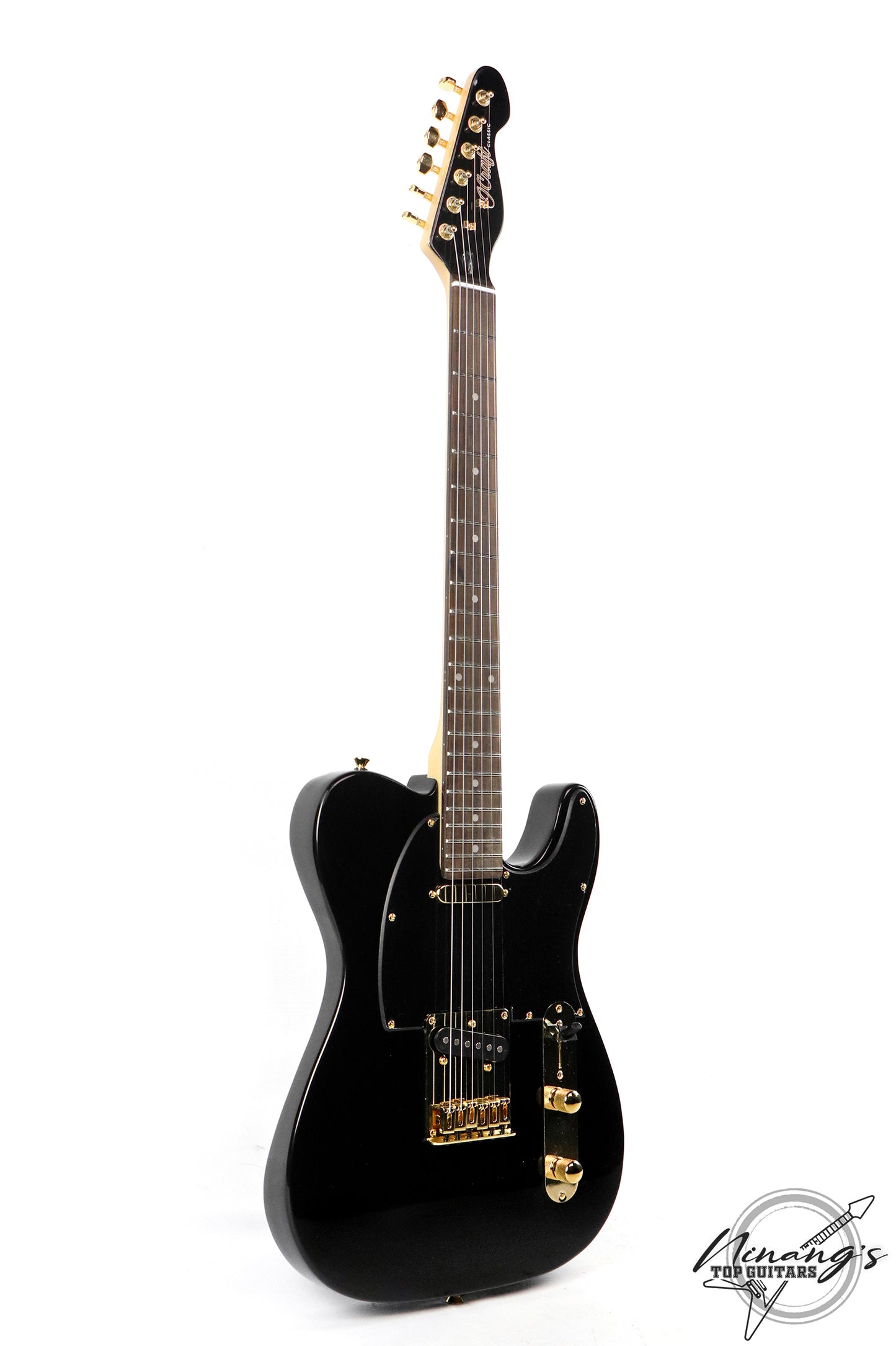 JCraft T-2 LTD. Tele Tuxedo Black