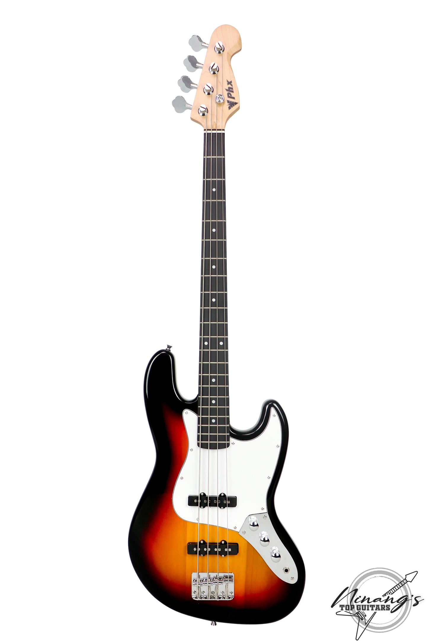 PHX JB-4 4-String Jazz Bass Sunburst