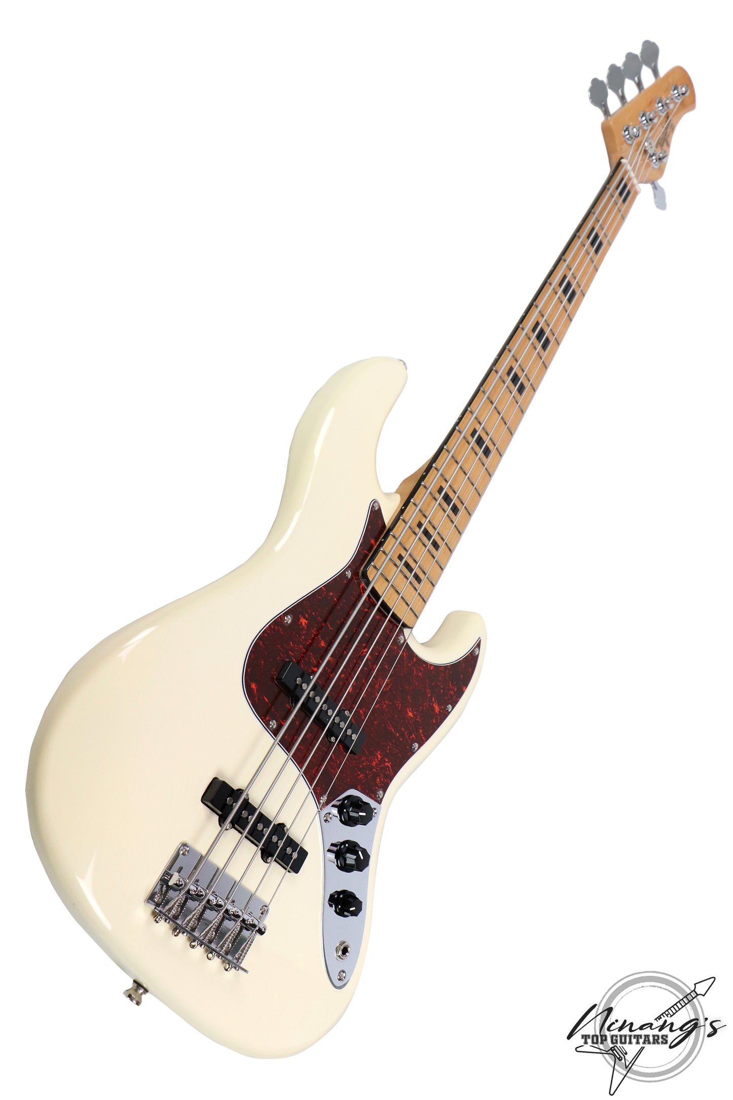 Tagima TJB-5 5-String Jazz Bass Olympic White