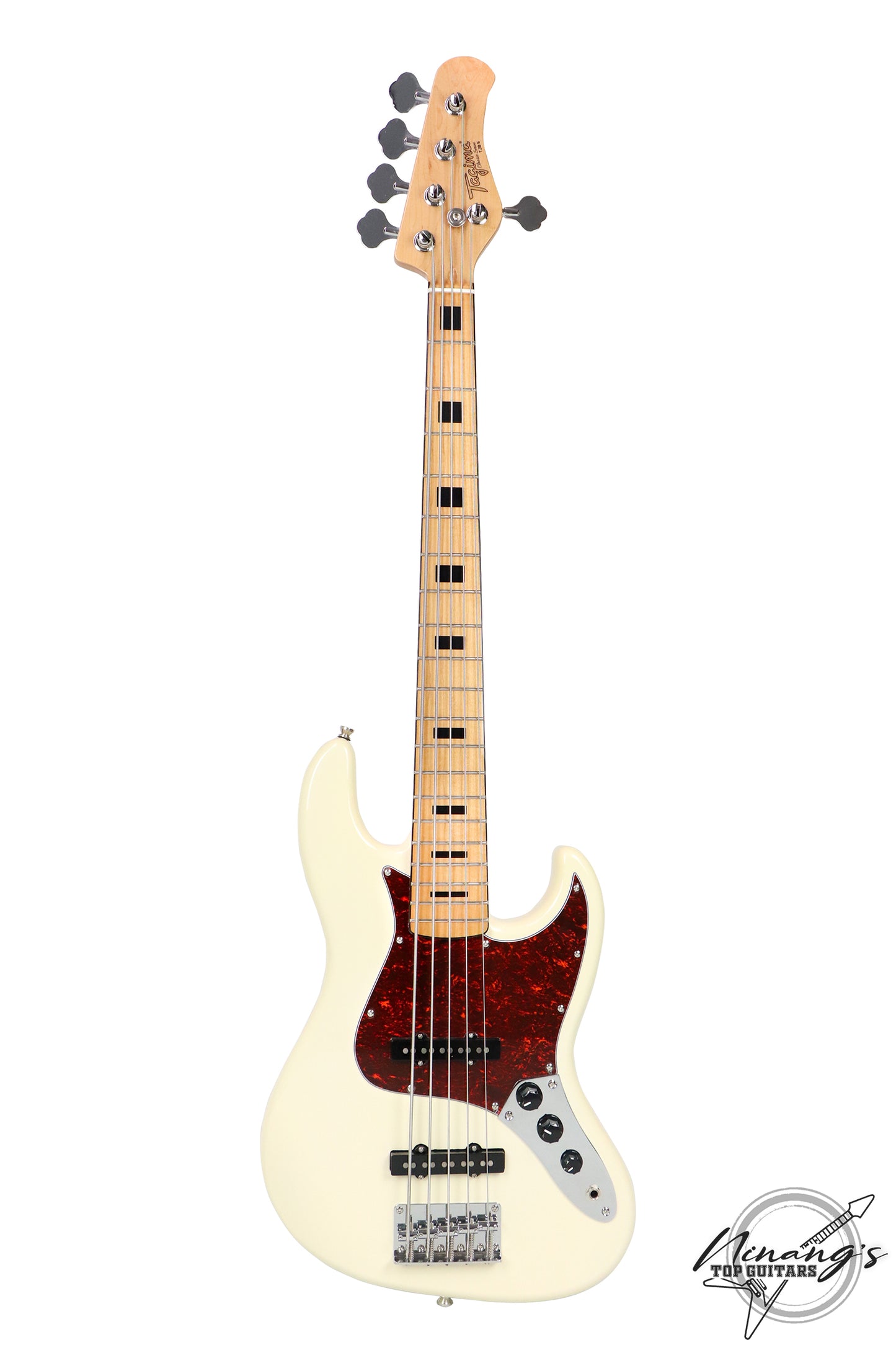 Tagima TJB-5 5-String Jazz Bass Olympic White