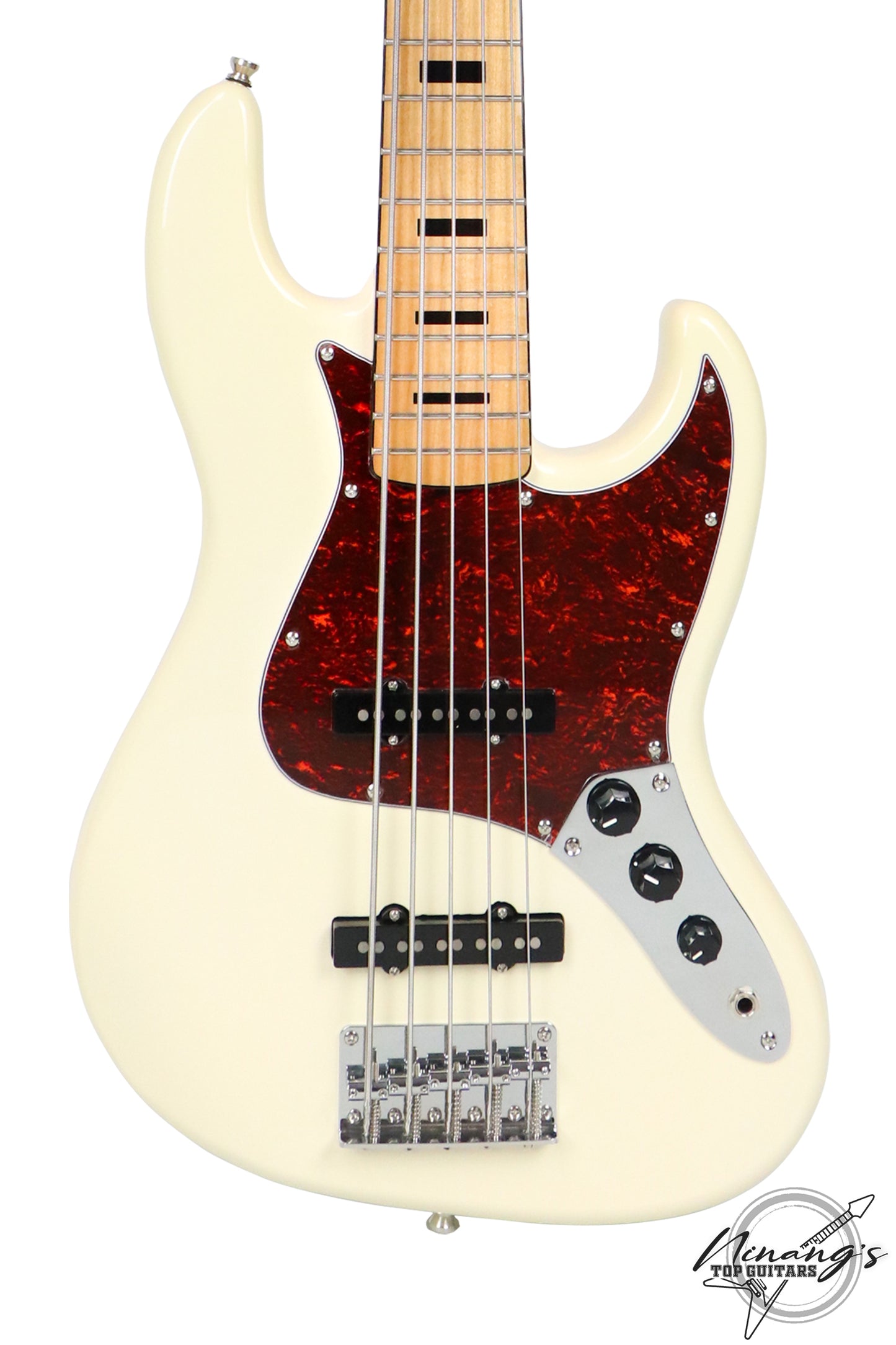 Tagima TJB-5 5-String Jazz Bass Olympic White